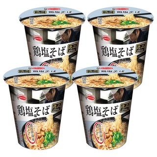 ACECOOK鹽味雞湯風味杯麵，濃郁美味，耐嚼麵條, 4入