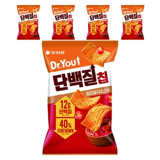 닥터유 단백질칩 칠리살사맛, 60g, 5개
