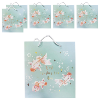 德德小品集 禮品袋-池中波影M 精美禮物包裝 適用多種場合, 6入