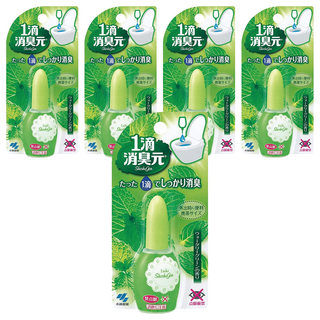 小林製藥 馬桶浴廁一滴芳香消臭劑, 清香, 20ML, 5瓶