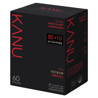 KANU 深焙美式黑咖啡, 1.6g, 60條, 1盒