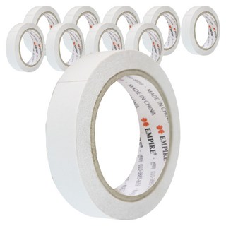 엠파이어 산업용 양면테이프 24mm x 20m, 화이트 반투명, 10개입
