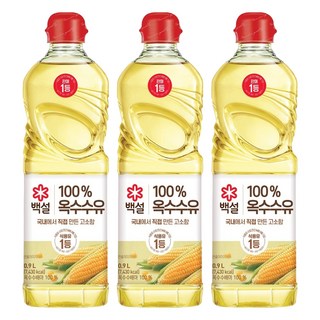 CJ BEKSUL 白雪 玉米油, 900ml, 3個