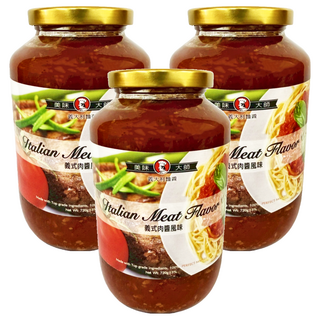 CHEF'S CHOICE 美味大師 義大利麵醬 義式肉醬風味, 720g, 3罐