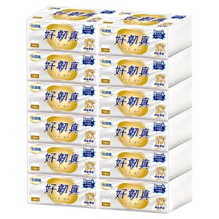 倍潔雅 好韌真 抽取式衛生紙, 三層設計, 厚柔又強韌, 12包, 1袋