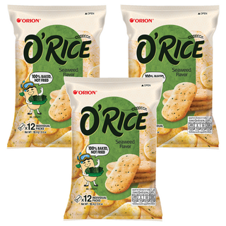 ORION 好麗友 O'RICE 米餅 海苔口味, 95.4g, 3袋
