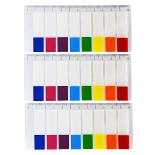 N次貼 透明標籤 八色色塊 66512, 120張, 3本