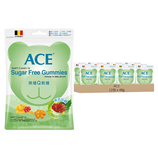 ACE 無糖Q軟糖 12包, 48g