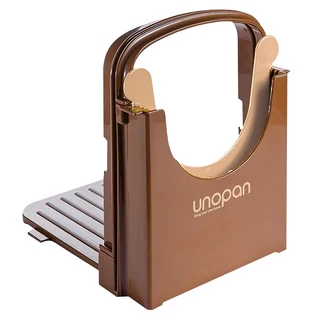 unopan 屋諾 土司切片器 220x170x58mm 3種厚度, 咖啡色, 1個