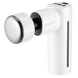 東龍 冷熱筋膜槍 TL-2100, 震動 熱敷 冷敷 三種功能, 5種按摩頭, 珍珠白