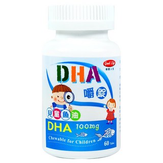 good Life 得意人生 兒童DHA 魚油嚼錠, 60顆, 800mg, 1罐