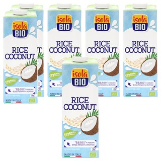 isola BIO 椰子米漿, 1L, 6瓶