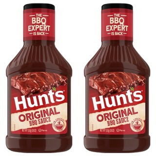 헌츠 오리지날 바베큐소스, 510g, 2개
