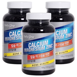 Daily One [每日一]鈣鎂鋅, 156g, 3罐