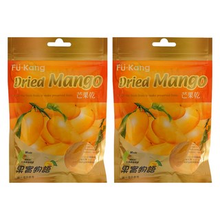 阜康 果實物語 芒果乾，台灣老字號蜜餞品牌，天然烘培，低糖無添加, 70g, 2包