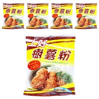 上好 樹薯粉, 使用性質同傳統地瓜粉，適用於油炸、裹粉, 200g, 5包