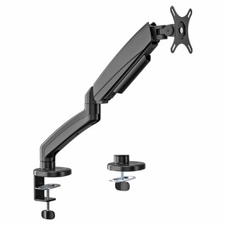 HAPPY TECH 快樂科技 桌上型懸浮螢幕手臂支架 T55-C01E2 32吋, 黑色, 1個