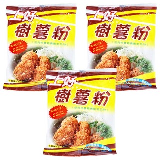 上好 樹薯粉, 使用性質同傳統地瓜粉，適用於油炸、裹粉, 200g, 3包