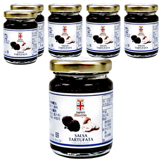 TARTUFI Morra 阿爾巴松露世家 夏季松露蘑菇醬 含松露8% 義大利原裝進口, 80g, 6罐