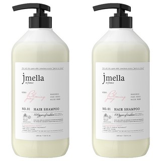Jmella 法式漫舞香水洗髮精 Blooming Peony IFRA標準香料 含野生草莓葉萃取物 17種胺基酸複合物, 1L, 2瓶