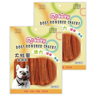 Qt baby 大肚量蜜汁雞腿肉條量販包 QT312 320g x 2包 - 狗狗零食、高纖低脂, 蜜汁