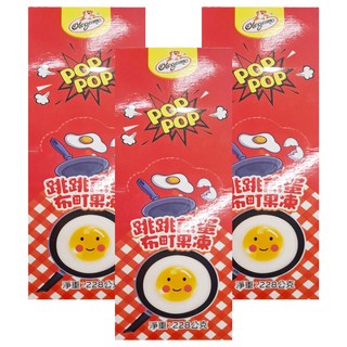 Olegamo 歐拉歌夢 跳跳煎蛋布町果凍 12包, 228g, 3盒