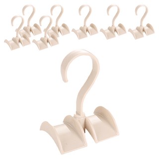 粉彩旋轉式多功能包包掛架, 象牙白, 8個
