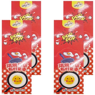 Olegamo 歐拉歌夢 跳跳煎蛋布町果凍 12包, 228g, 4盒