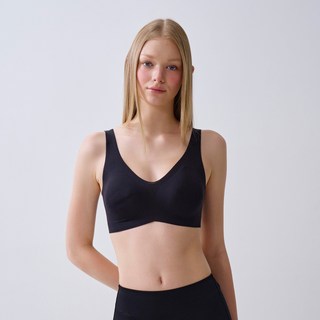 [夾鏈袋包裝]Glam Moment 貼膚女性用可拆卸罩杯無鋼圈無痕背扣內衣