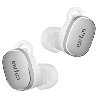 Earfun Free Pro 3 降噪真無線藍牙耳機 高通驍龍無線無損音質 HI-Res Wireless認證 LE Audio低功耗音訊, 銀白色