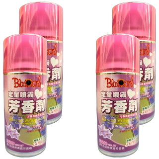 BlackPearl 黑珍珠 定量芳香劑 紫羅蘭, 300ml, 4瓶