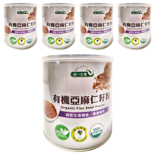 統一生機 有機亞麻仁籽粉, 200g, 5罐