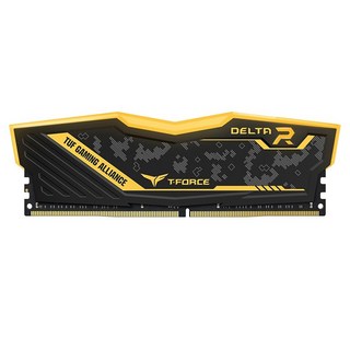 十銓 T-FORCE DELTA TUF Gaming Alliance RGB/CL16 DDR4-3200 32GBx2 記憶體套組, 1組