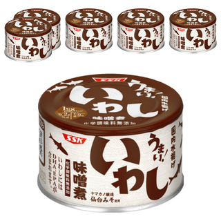 SSK 清水食品 沙丁魚罐頭 味噌味, 150g, 6罐