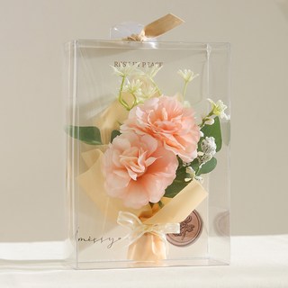 뷰티풀데코센스 조화 납골당 미니 꽃다발 데이지 러넌, 라이트핑크, 1개