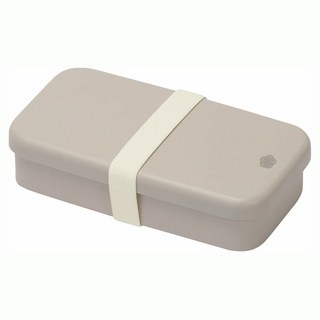 PEARL LIFE 珍珠金屬 抗菌長方形便當盒 日本製 D-6789, 灰色, 1個