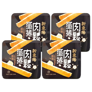 新東陽 精緻肉鬆蛋捲禮盒, 堅持手工製造, 嚴選肉鬆, 口感紮實, 306g, 4盒