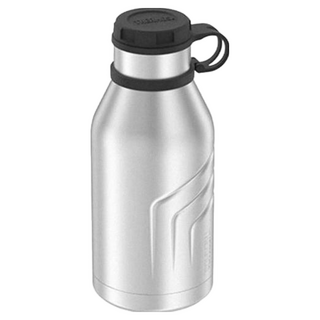 THERMOS 膳魔師 不鏽鋼真空保溫杯 TS4800 940ml 旋開式開啟設計 杯身不凝結水滴, 銀色, 1個