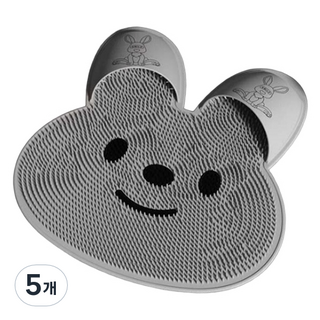 Rionheim 潔足刷 洗腳墊 灰色, 5個, 450g, 1入