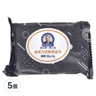 MURAD 穆拉德 健美力美肌黑晶皂 90g, 5個