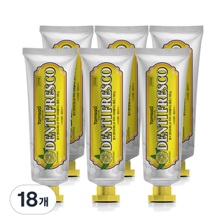 Tamsaa New Dentifresco清新護理牙膏 檸檬薄荷香, 100g, 18條