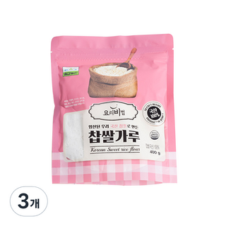 七甲農山糯米粉, 400g, 3包