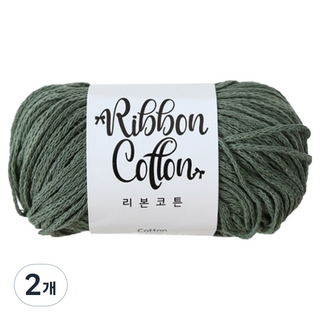 Ancalls 緞帶棉編織線, 303 卡其色, 2個