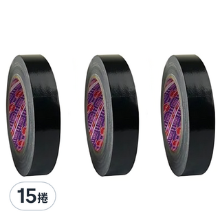 HarVest 蘋果牌 防水布膠帶 24mm x 25m 黑色, 15捲