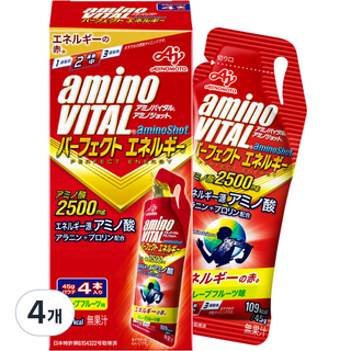 AJINOMOTO 味之素 aminoVITAL 胺基酸能量飲 4入, 4錠, 4個