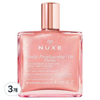 NUXE 巴黎歐樹 Nuxe歐樹全效晶亮花粹霓光油, 3個, 50ml
