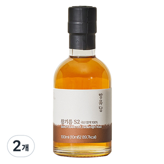 방유당 국내산 참깨 100% 참기름 S2, 2개, 100ml