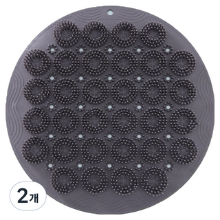 All is you 洗腳足部刷 灰色, 2個, 1入, 382g