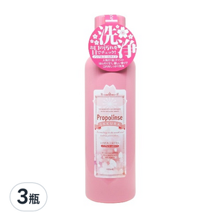 Propolinse 蜂膠漱口水 櫻花口味限定版 清新口氣, 600ml, 3瓶