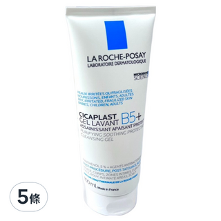 LA ROCHE POSAY 理膚寶水 台灣公司貨 B5全面修復保濕清潔露, 100ml, 5條